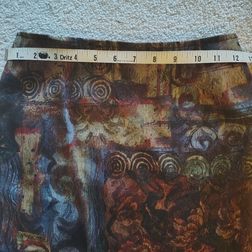 Columbus Avenue Women's Multicolor Abstract Skirt Regular Size S